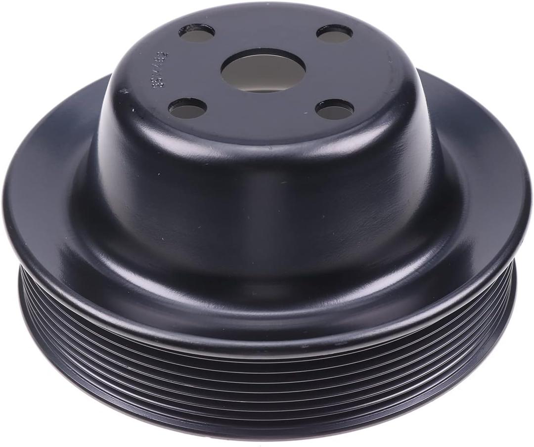 FridayParts Fan Belt Pulley 3908447 3914462 Compatible for Cummins 4B 6B 4BT 6CT 6BT 6C 8.9L QSB Engine Replacement