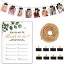 Bridal Shower Games, How Old Was The Bride To Be Bachelorette Party Games, Wedding Shower Games, Set Of 30 Game Cards (B04) (Greenery)