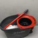 O-Cedar EasyWring Microfiber Spin Mop & Bucket Floor Cleaning System + 2 Extra Refills, Red/Gray