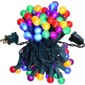 Christmas Lights Outdoor 19Ft 70 LED Chritmas Globe String Lights with Pearlized Glass Bulb UL Certified Christmas Tree Lights for Tree Decor