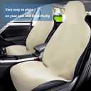 Waterproof Stain Resistant Car Seat Cover for Automotive Van Trucks and SUVs Durable Neoprene Non-Slip Seat Protector with Quick Install Design Perfect for Post Gym Yoga Workout-Khaki