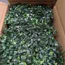 Artificial Grass Wall Panel,10"x 10"(24P) 4-Layer Leaf UV-Anti Greenery Faux Boxwood for Indoor,Outdoor Patio Balcony Privacy & Ivy Fence Covering Privacy, Garden, Backyard Wall Backdrop Decor