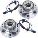 515093 x2 (6 Lug W/ABS) Front Wheel Hub and Bearing Assembly Compatible With 2006 2007 2008 Hummer H3