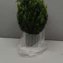 Gonuien 19” Artificial Cedar Outdoor Artificial Shrub Sunlight Resistant Leafy Potted Plant for Indoor Porch of Home and Office Artificial Outdoor Tree Topiary Trees