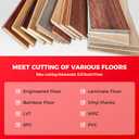 17mm Thick Upgrade Stability Heavy Laminate Floor Cutter,13" Professional Vinyl Flooring Cutter with 15° /30° /45°Adjustable Angle Settings,Cuts Laminate, LVP,LVT,SPC,Engineered Hardwood