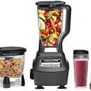 Amazon.com: Ninja Mega Kitchen System, 1500W, 72 oz. Full-Size Blender & 8-Cup Food Processor with (2) 16 oz. To-Go Cups, Total Crushing Technology - Smoothies, Ice Crushing, Purees, Dough & More, Black, BL770: Electric Countertop Blenders: Home & Kitchen