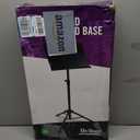 On-Stage SM7211B Professional Grade Folding Orchestral Sheet Music Stand, Black