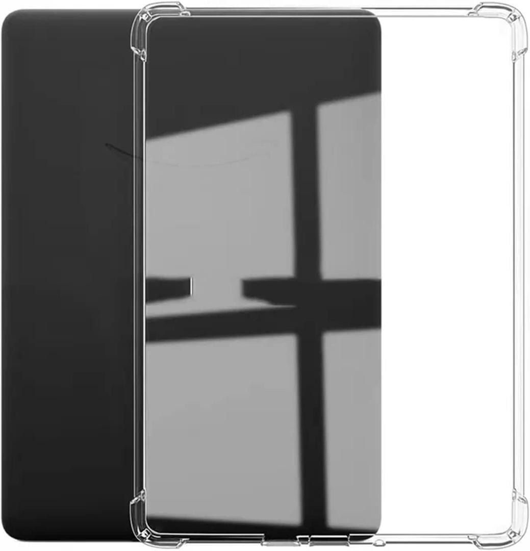 Dteck for Amazon Kindle Fire 7 (9th/7th/5th Generation) Clear Tablet Case 7" Display (2019/2017/2015 Released), Transparent Back Cover Durable Silicone Soft Slim Fit Lightweight Thin TPU Case (Clear)