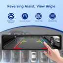 4 Camera System,10" AHD Mirror Rear View Dash Cam, Touch Screen Dash Cam with 128GB Card/Reverse line/WiFi/APP/1080P Night Vision for Car,Pickup,Truck,RV,Bus,SUV,MPV