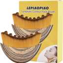 2 x 2 PCS Lymphatic Contour Face Brush,Lymphatic Drainage Brush,Dry Lymphatic Drainage Massager,Ergonomically Designed to Fit The Skin Precisely