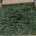 TOWPONICS 24in Pre-Lit Christmas Wreaths for Front Door, Norfolk Pine Wreath with 50 LED RGB String Lights Battery Operated, Artificial Christmas Garland Green Wreath for Indoor, Outdoor Decor (2PCS)