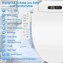 Electric Bidet Toilet Seat with Heated Seat, Warm Air Dryer, Endless Warm Water, Oscillating and Pulsating Spray Wash, Stainless Steel Self-Clean Nozzle, Sense Seat (Elongated)