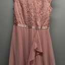 Wedtrend Women's Bridesmaid Dresses Short Prom Dress Ruffle Semi Formal Cocktail Dresses Floral Homecoming Dress L,Blush