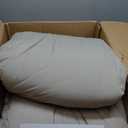 Litanika Super King Comforter Set Oatmeal - 7 Pieces Bed in a Bag Oversized King Bedding Comforter Sets, Solid Lightweight Bed Set with Comforter, Sheets, Pillowcases & Shams