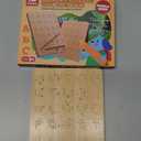 Coogam Wooden Letters Practicing Board, Double-Sided Alphabet Tracing Tool Learning to Write ABC Educational Toy Game Fine Motor Montessori Gift for Preschool 3 4 5 Years Old Kids