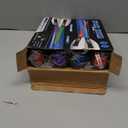 Cawiew 4 Pack Light up Sword Saber with FX Sound (on-Off Control) and Full Retractable Handle, 4 Colors LED Glow in The Dark Toy for Kids Adult