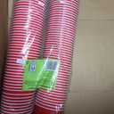 Amazon Basics Disposable Red Plastic Party Cups, BPA-Free, 18oz, for Birthdays, BBQs and Events, 120 Count