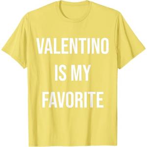 Valentino Is My Favorite T-Shirt, Yellow, M