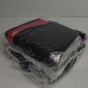 CAR PASS Universal Leather car seat Covers Sport fits Most Cars, SUVs, Trucks, and Vans (Full Set, Black Red)