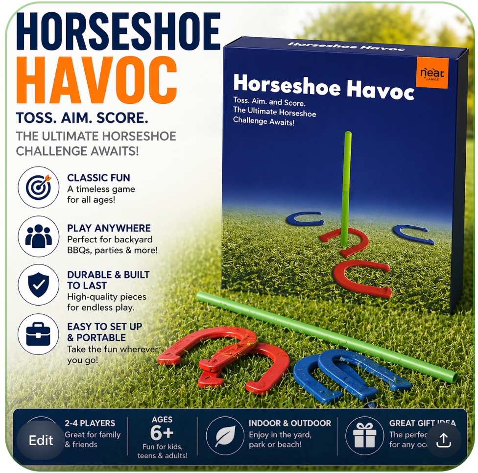 Plastic Horseshoe Game
