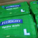 FitRight Adult Diapers, Extra+ Heavy Absorbency, L (Waist Size 44in-56in), 80 Count, OptiFit Incontinence Briefs for Men and Women, Disposable, Moisture-Wicking, Leak Protection.