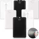 Patelai 6 Pcs Card Spray Bottle Mini 20 Ml/ 0.67 oz Refillable Hand Sanitizer Flat Plastic Perfume Spray Bottle Atomizer Vials, Fine Mist Portable Travel Small Container for Women Beauty Makeup Toner