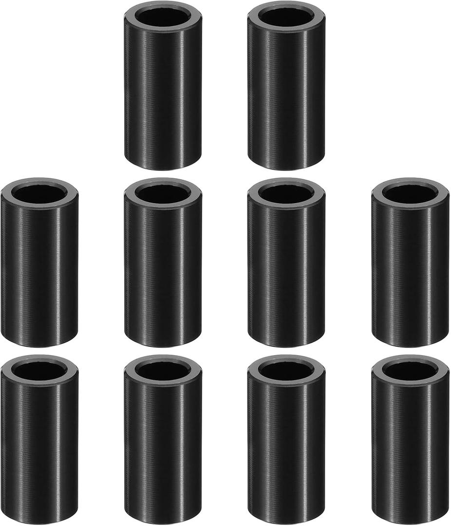 PATIKIL M8 Aluminum Spacers, 10 Pcs Metal Spacer Aluminum M8 x 1/2" OD x 1-1/2" L Aluminum Spacer Screw Standoff Round for 5/16" or M8 Screw Bolts
