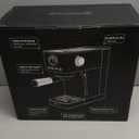 Maestri House 20 Bar ULKA Pump Espresso Machine, Compact Espresso Maker Built-in Flow Meter Steam Milk Frother, Stainless Steel Coffee Machine for Cappuccino, Latte, Rose Golden