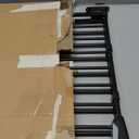 Babelio Baby Gate for Stairs, Kitchen & Doorways, No Bottom Bar| One-Handed Operation| Auto-Close| Hardware Mount (Drill Needed) Safety Dog/Pet Gate (Black - B17, 26-43" W, 28" H)