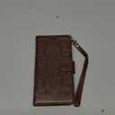 Wallet Case for iPhone 16,[RFID Blocking] 3 Card Holder Stand with Credit Card Slot PU Leather Magnetic Protective Flip Cover for iPhone 16 (Brown)