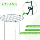 12 Pack Peony Cages and Supports 16 x 24 Inch Grow Through Plant Support Peony Support Ring for Outdoor Plants