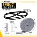 Dryer Bearing Replacement Dryer Maintenance Kit for GE DBXR463ED2WW GTDP490ED0WS DBXR463EG6WW DHDSR46EE1WW DBXR463ED1WW GTDP300EM1WS DWSR463EG7WW DBLR333EE1WW DBLR333EE2WW DBSR463EG7WW DBXR453GT5WW
