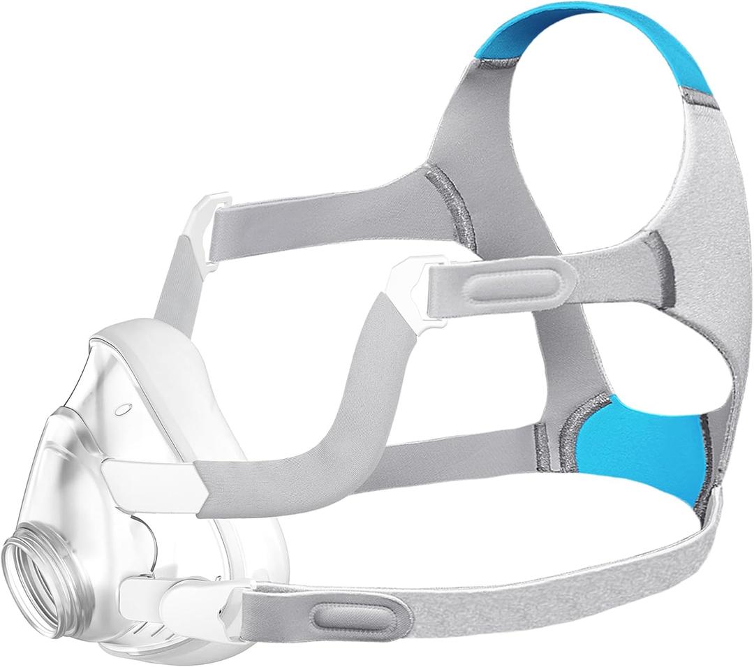 Improved Replacement Cushion Set (L) for Airfit F20 with Headgear & Frame, Comfortable Fit & Reliable Seal (No Elbow), ItAll Supplies for CPAP Users (Large)