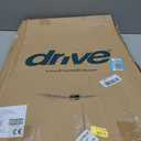 Drive Medical Two-Button Folding Walker with Wheels, Height Adjustable
