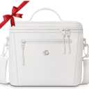 GLORIEROO Insulated Lunch Box Bag Women Girls - Waterproof Leakproof Lightweight Reusable Cooler for School Work Picnic - Back to School (Small 8L, Beige)