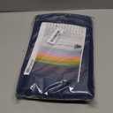 BGment Blackout Curtains for Bedroom 45 Inch Length - Short Room Darkening Drapes Thermal Insulated with Rod Pocket for Kitchen Living Room Bathroom Window, 42 x 45 Inch, 2 Panels, Navy Blue