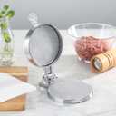 New Star Foodservice 36466 Aluminum Adjustable Hamburger Press, 4-1/2" Diameter, Silver