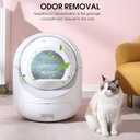 Self-Cleaning Cat Litter Box - Large Automatic With App Control, Odor Removal, Anti-Pinch Safety Protection, Smart System Suitable for Multiple Cats