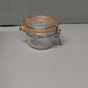 Glass Jars With Airtight Lids, Mason Jars 8 oz,Glass Jar With Leak Proof Rubber Gasket 250ml,Storage Jars With Hinged Lid for Home and Kitchen,12 Pack
