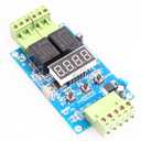 NOYITO 2-Channel Programmable Time Relay Module Dual Relays Triggered in Turn or Individually 2-Channel 0-99.9V Voltage Detection Control Board Cyclic Timing On Off (12V)