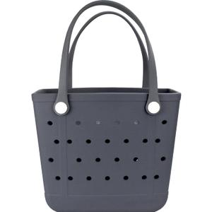 Beach Tote Bag, Original Large Rubber Beach Bag for Women, Pool Bag (Grey) Beach Tote Bag, Original Large Rubber Beach Bag for Women, Pool Bag (Grey)