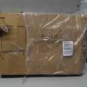 JIUYOTREE Metal Clothing Rack with Wheels, 43.3 Inches Rolling Clothes Garment Coat Rack with Bottom Shelf, Clothing Rack for Hanging Clothes, Coats, Skirts, Shirts, Sweaters, Black