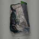 WDIRARA Women's Plus Size Color Block Short Sleeve Belted A Line Flared Midi Dress Green and White 2XL