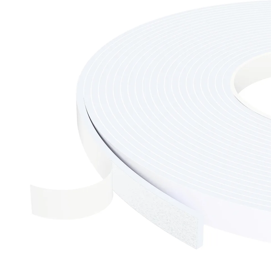Window Sealing Tape,Weather Stripping Door Seal,Foam Insulation Tape,Single-Sided Self-Adhesive Foam Strips White 38x32x11.5