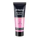 Artecho Pink Acrylic Paint, Pink Paint (120ml / 4.05oz) Tubes, Art Craft Paints for Canvas, Rock, Stone, Wood, Fabric, Art Supplies