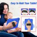 AVAWO Case for iPad 9.7inch 6th 5th Pro9.7 Air2 Generation Case with Protector&Adjustable Strap&Swivel Kickstand, Blue