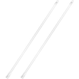 17 Inches 2 Pieces Blind Wand, Vertical Blinds Replacement Parts, Tilt Wand Replacement, Clear Blind Rod with Hook and Grip, Plastic Blind Opener, Long Window Blind Stick Tilt Rod