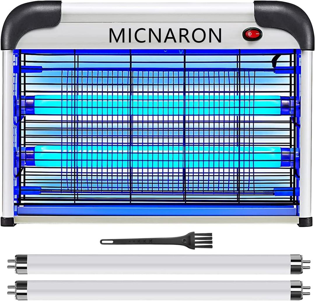 Fly Trap Indoor Bug Zapper, 2800V Powerful Flying Insect Mosquito Killer w/ 20W Blue Light Attract, Plug-in Pest Control Machine for Moth, Fruit Fly, Fungus Gnat, Garage Bug Catcher (2800V Original Version)