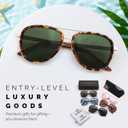 FEISEDY Retro Polarized Aviator Sunglasses for Women Men Vintage Square Sunglass With Classic Style B0259