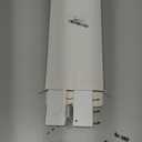 Necklace Holder, Upgraded Extra Large Wall Necklace Organizer with 30 Hooks Wall Mounted Necklace Hanger with Jewelry Tray/Cosmetics Shelf Rustic Pine Wood Holder (White)